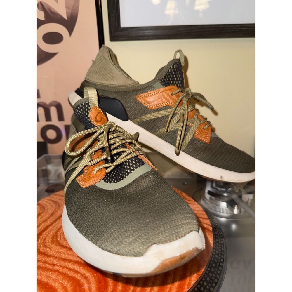 Men's OluKai Mio Li Everyday Athletic Shoes in Hunter/Lava | Men's 12